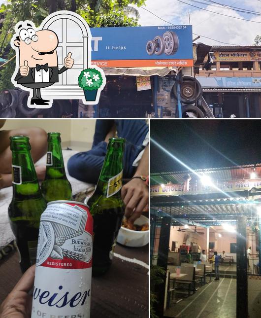 The restaurant's exterior and beer