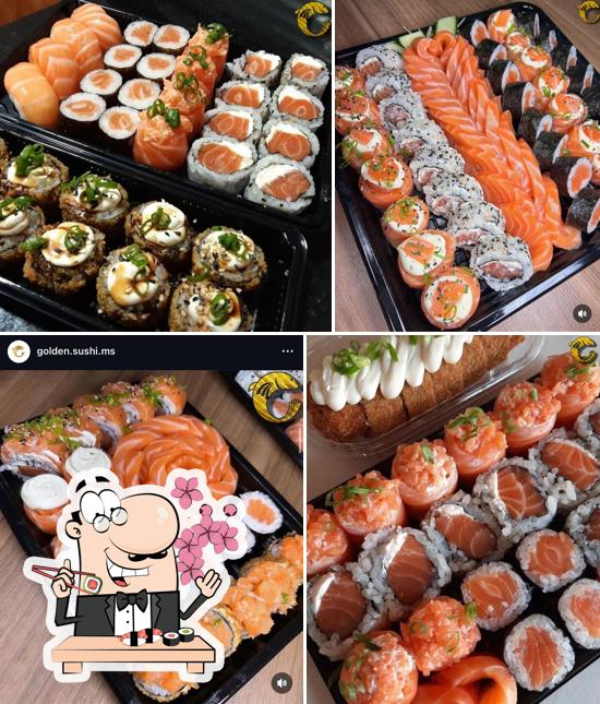 Experimente diversas opções de sushi