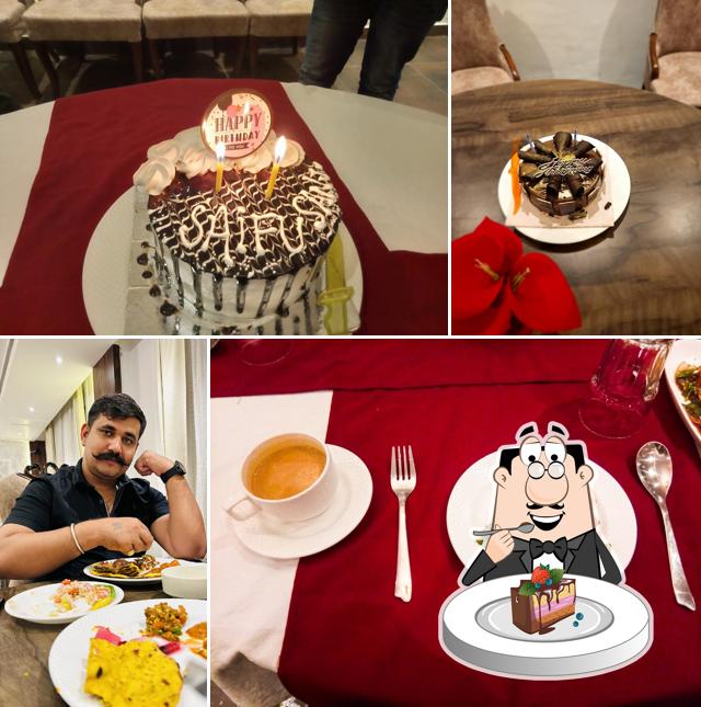 Chocolate cake at Shubh Heaven Resort