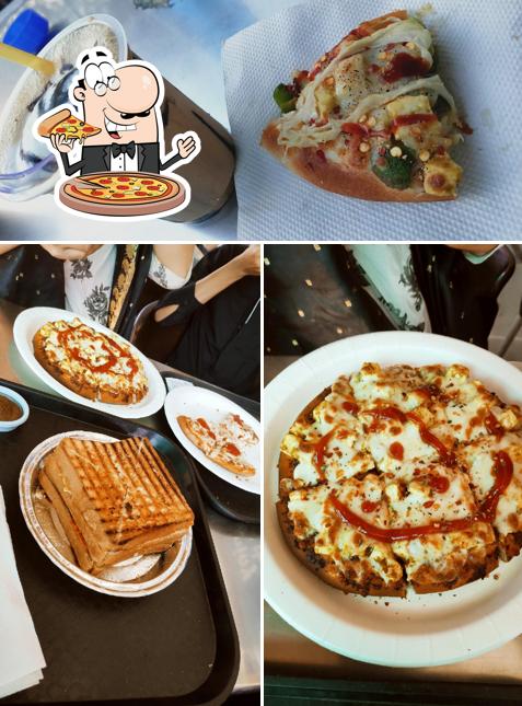 Order pizza at TRC Fast Food Corner