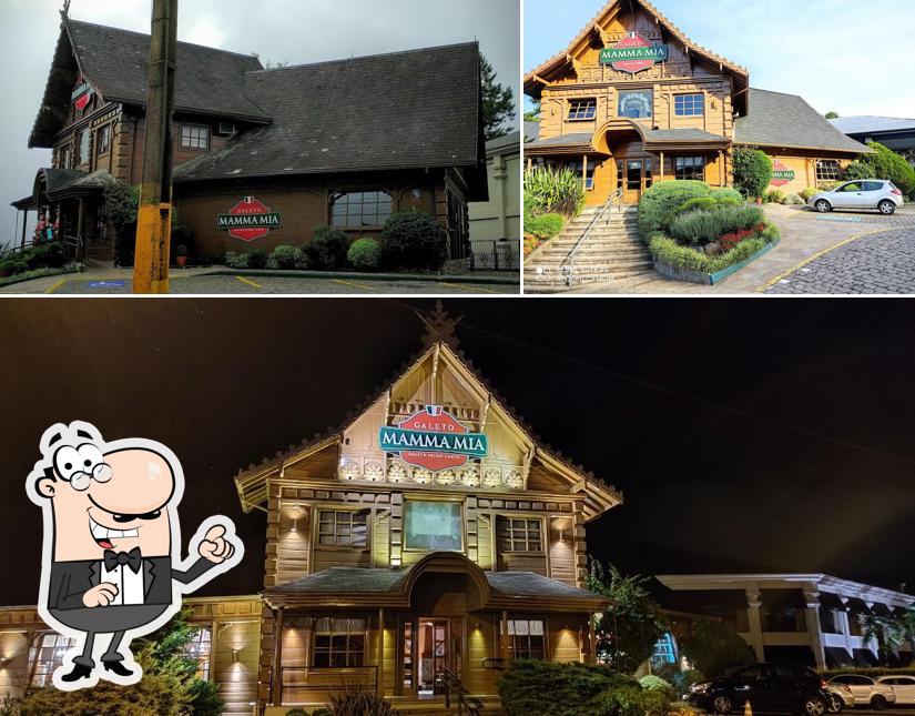 O exterior do Galeto Mamma Mia - Gramado