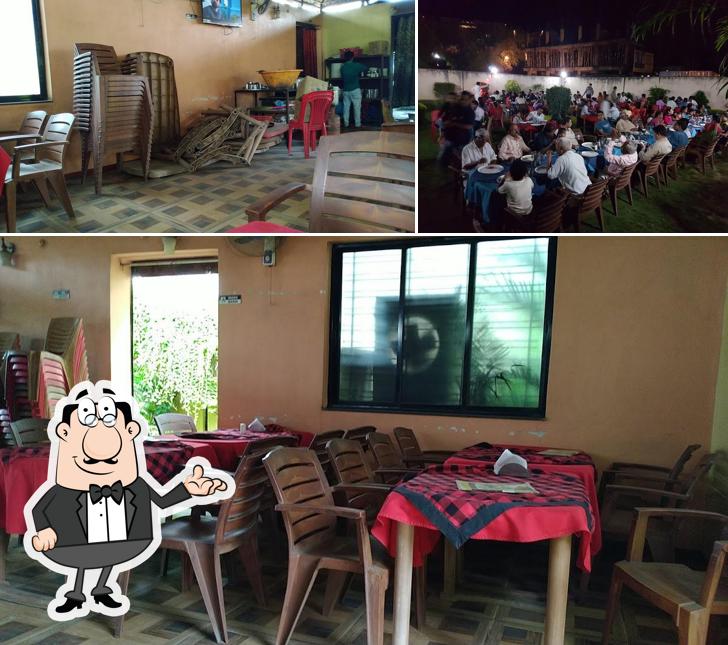 The interior of Hotel Rajmudra Garden Restaurant