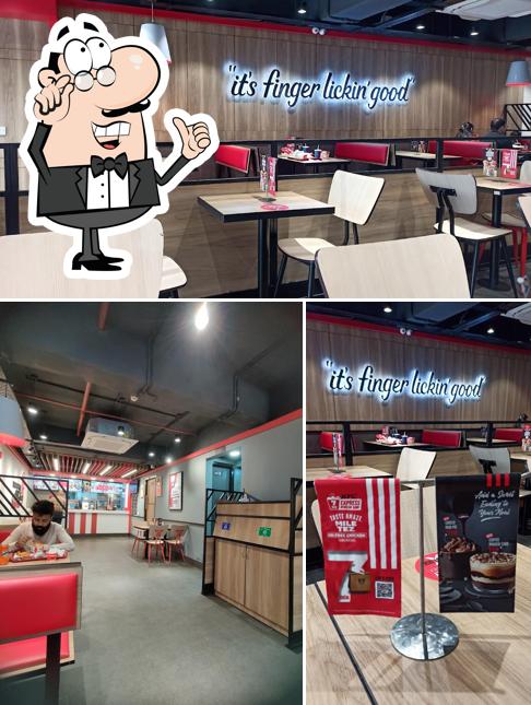 The interior of KFC