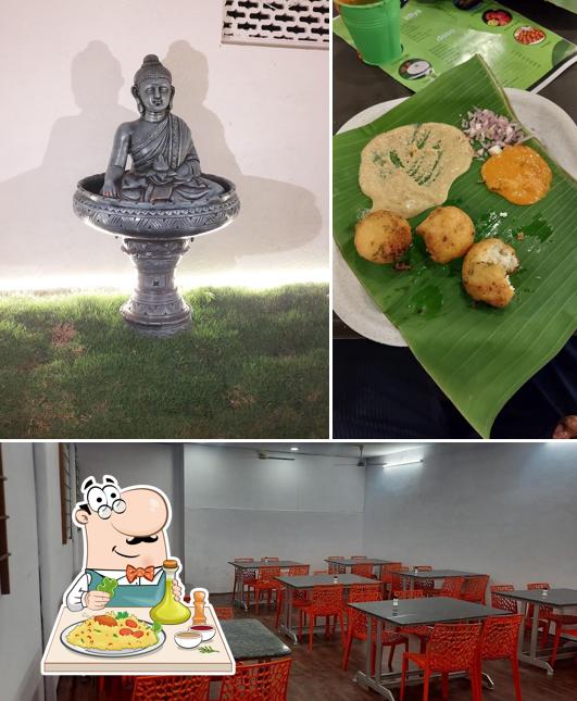 This is the image showing food and interior at Kaveri Mess
