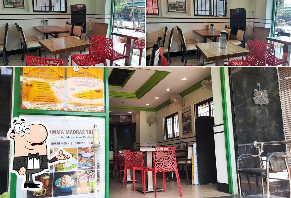 Take a seat at one of the tables at NAMMA MADRAS TREAT