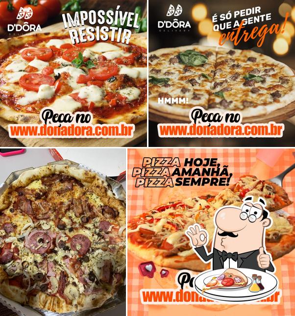 No Dona Dôra Pizzeria, você pode pedir pizza