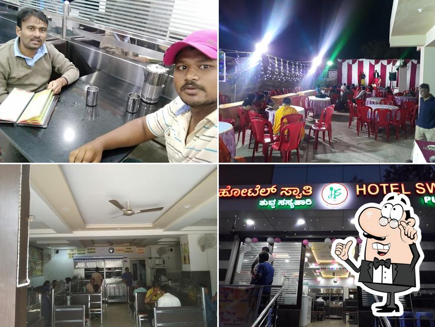 The interior of Hotel Vaibhav pure veg restaurant