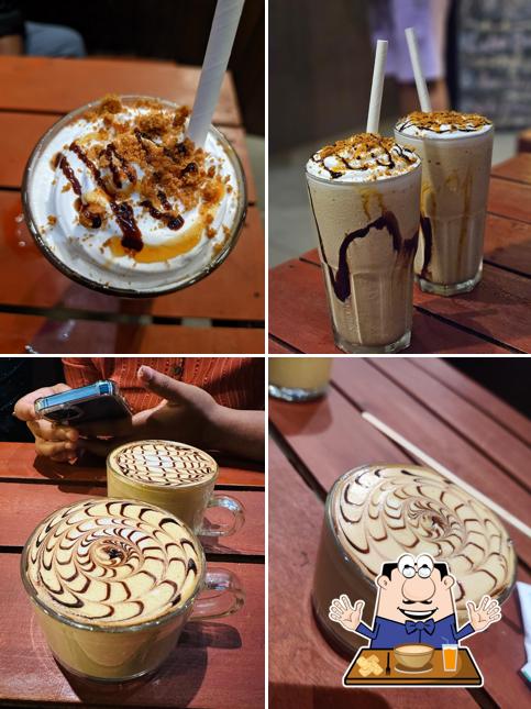 Chocolate mousse at Old School Tea Thrissur