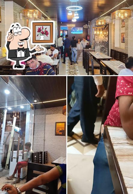 The interior of Shree Vishwanatham Fine Dine Restaurant