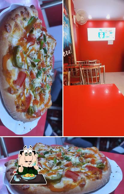 The photo of food and interior at The Pizza Cafe