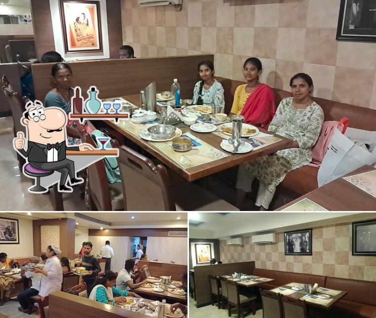 Take a seat at one of the tables at Cross Roads