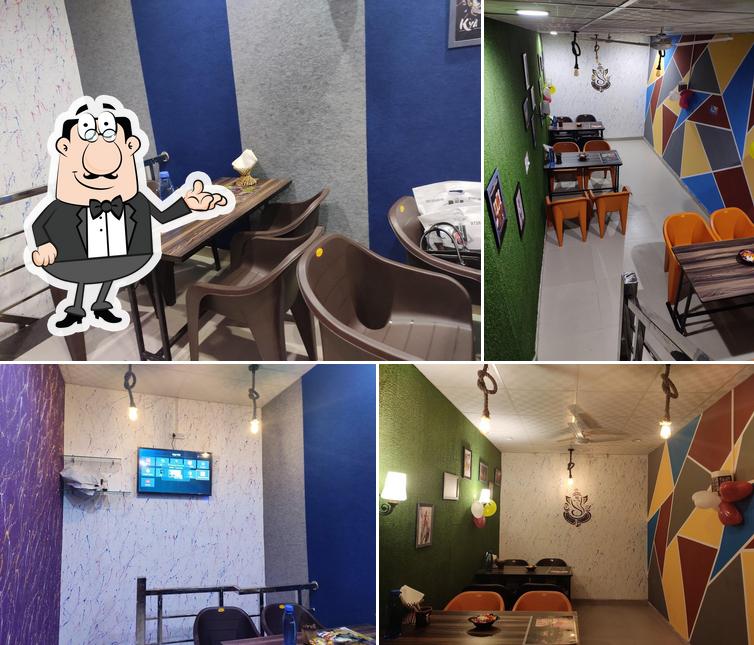 The interior of Madras Cafe