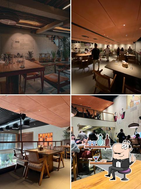 The interior of ZERO The restaurant