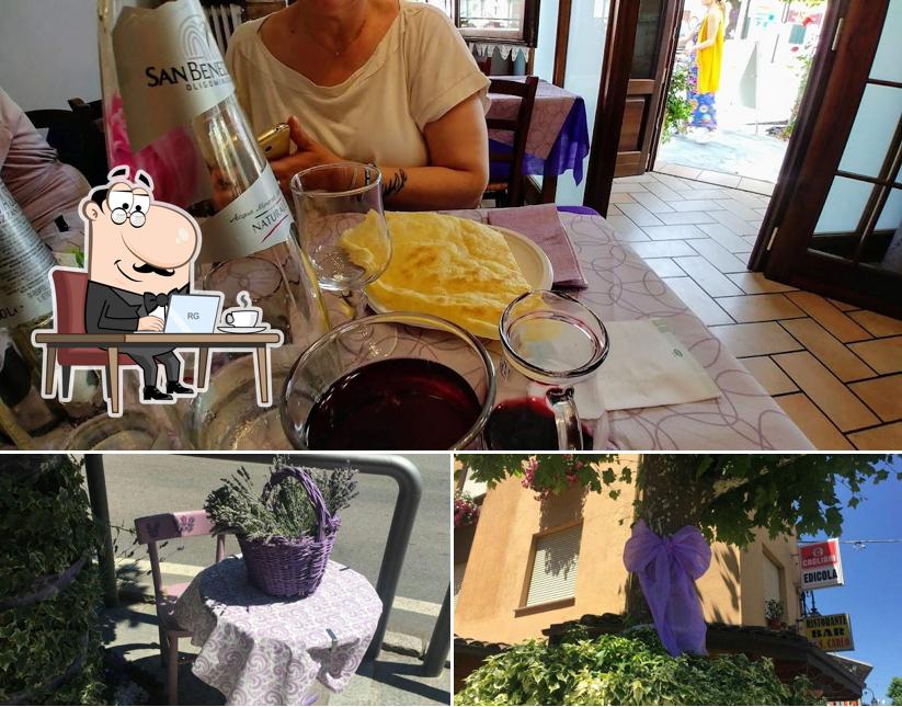 Ristorante San Carlo si caratterizza per la interni e tavolo da pranzo