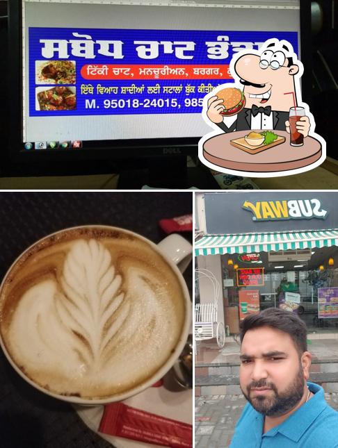Order a burger at Subway