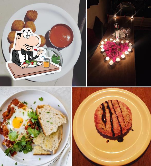 Food at The Herb's cafe