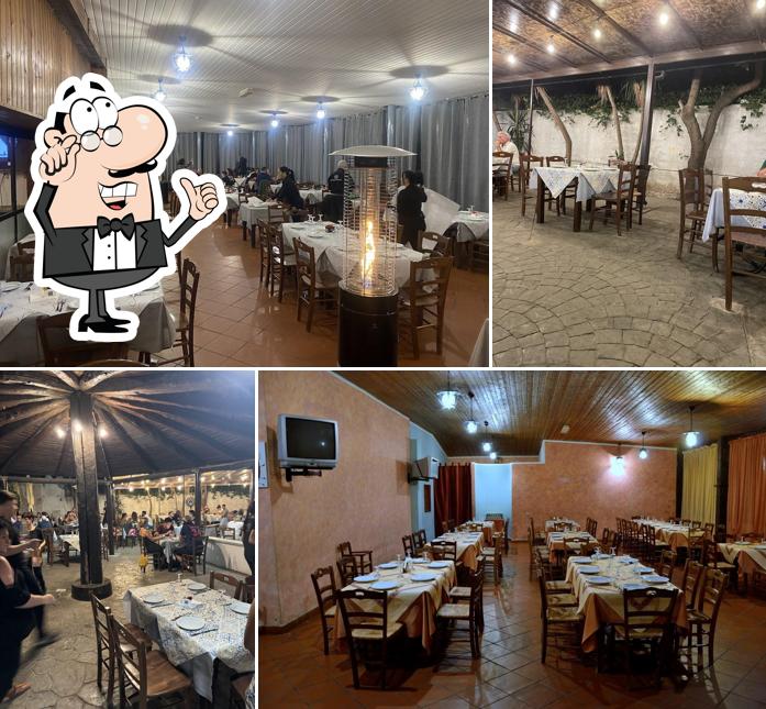 Gli interni di La Vecchia Masseria - Pizzeria Ristorante Mondello - Parcheggio interno gratuito
