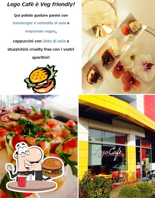 Prova un hamburger a Lego Café