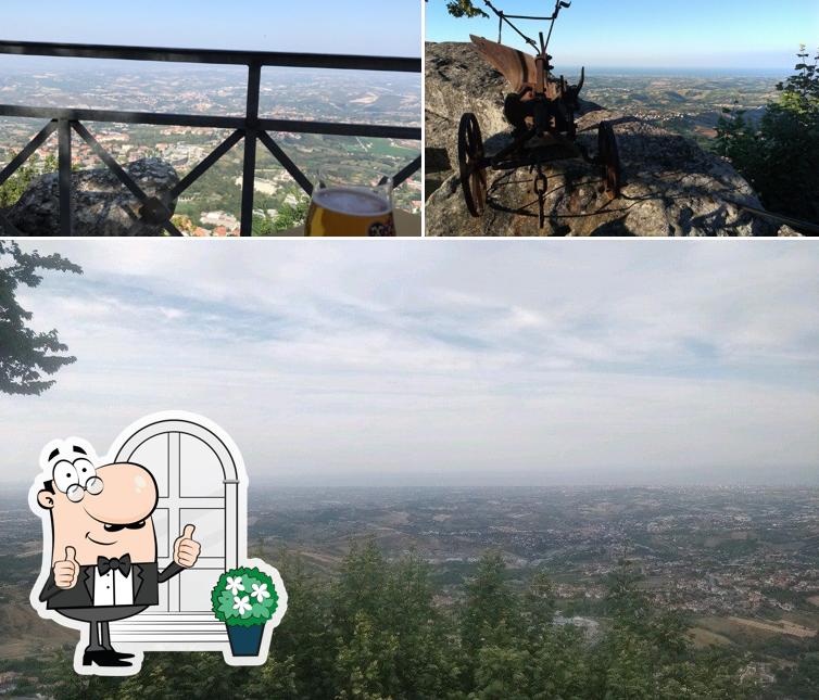 Goditi la vista dall'area esterna di Bar Piadineria La Capanna