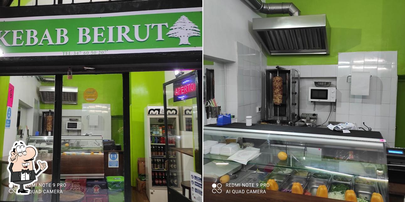 Gli interni di Kebab Beirut