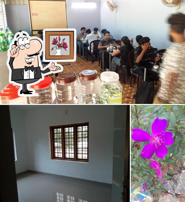 The interior of Swargam family restuarant