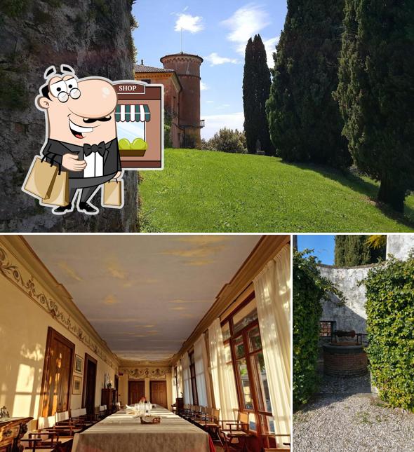 Puoi goderti l'aria fresca da seduto all'esterno di Rocca Bernarda - Terre dei Cavalieri