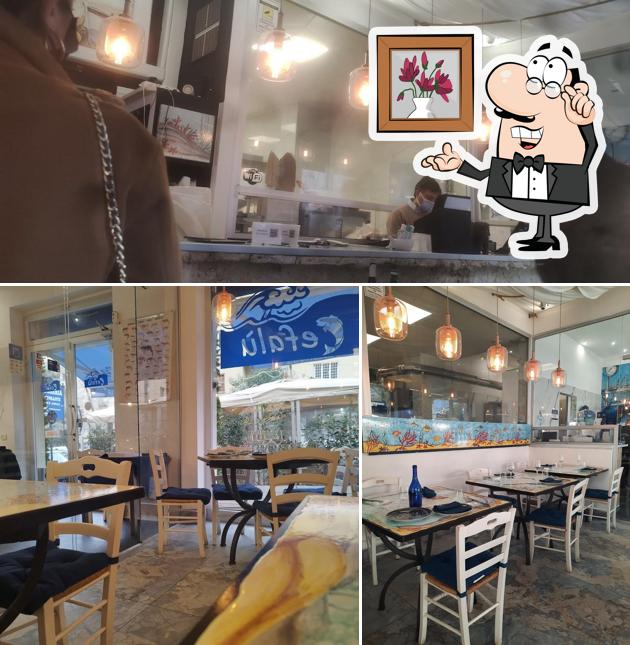 Gli interni di Cefalù Bistro di Pesce