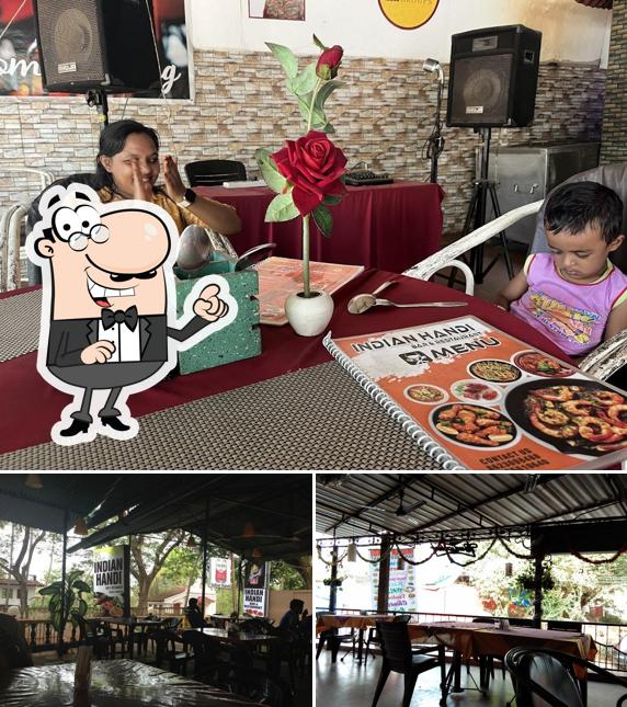 The interior of Indian Handi Restaurant