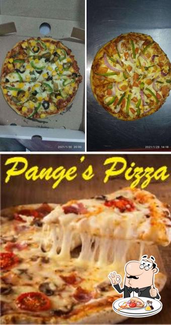 At Pange's Pizza, you can enjoy pizza