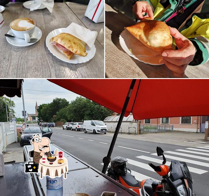 Questa è la immagine che mostra la cibo e esterno di Bar gran prix