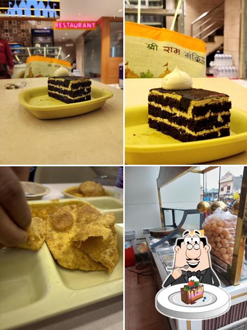 Chocolate cake at Bharat Ramji restaurant
