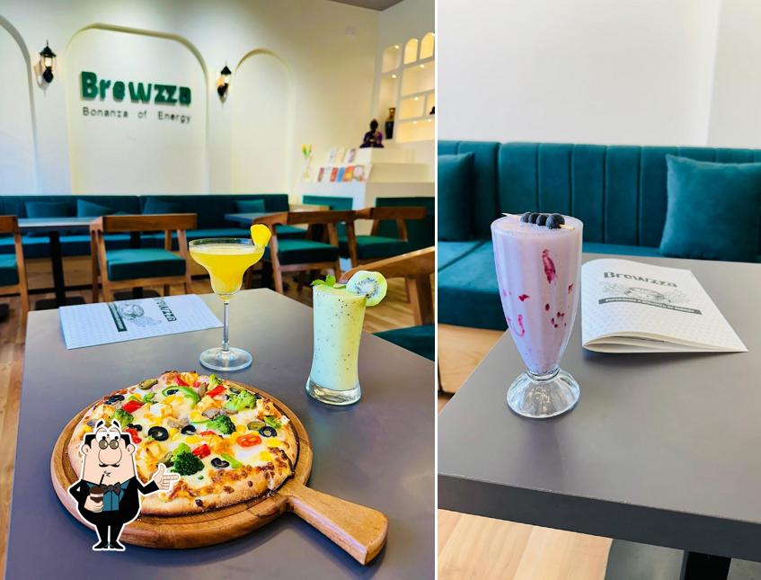 Enjoy a drink at Brewzza Coffee