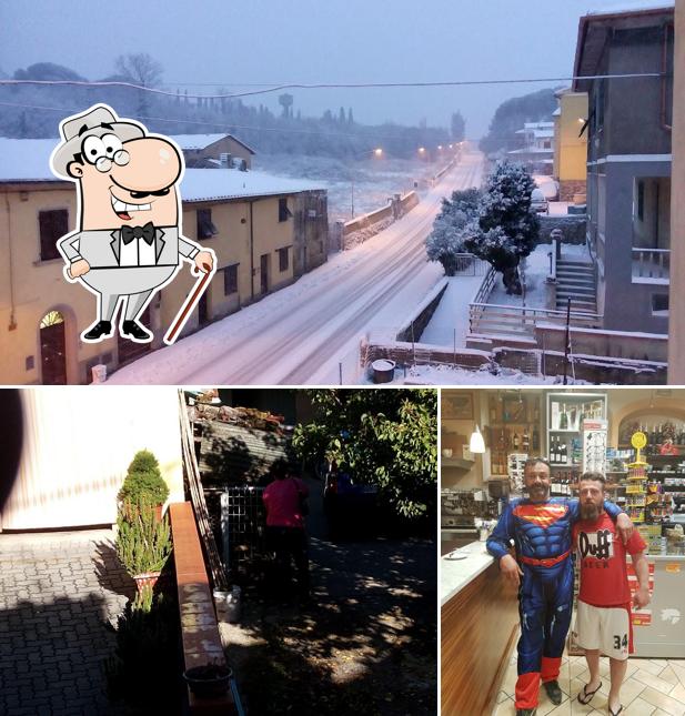 Questa è la foto che presenta la esterno e interni di Pizzeria La Piazzetta Castel del Bosco