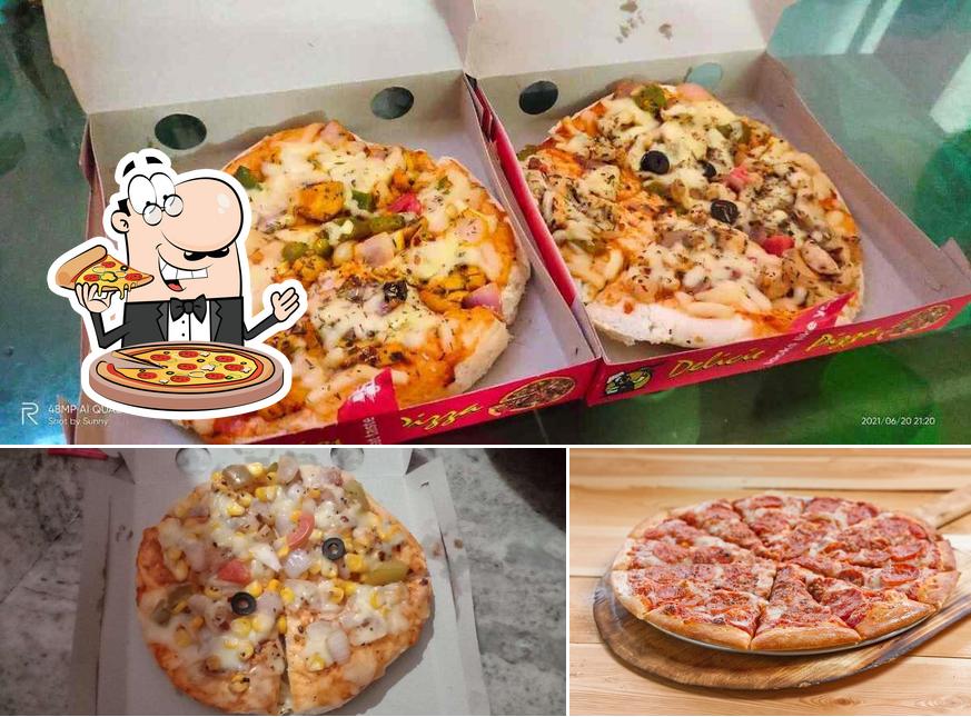 Pick different kinds of pizza