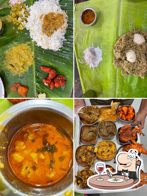 Food at Madurai Sri Pandiyan Hotel