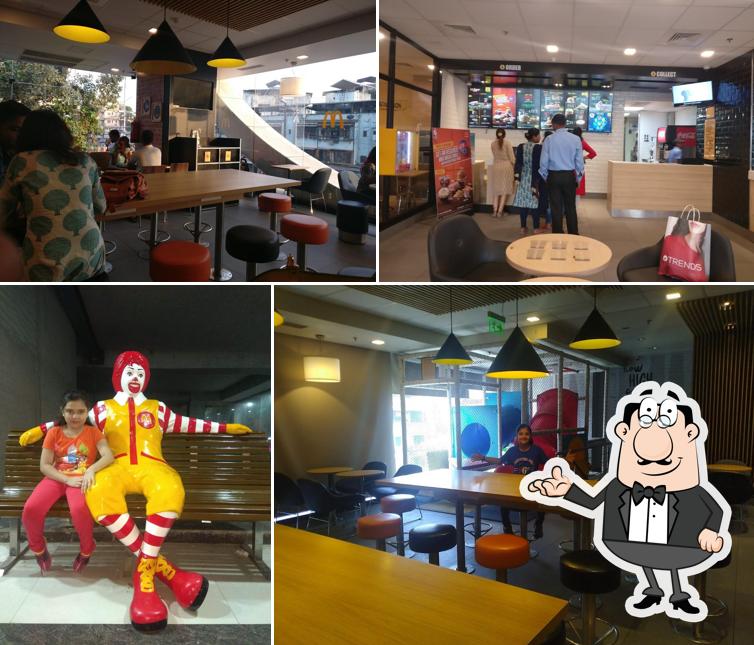 The interior of McDonald's