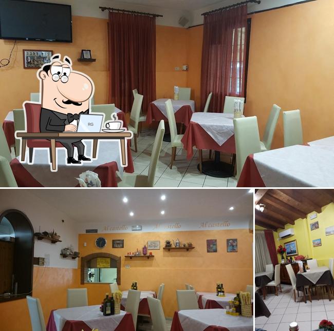 Gli interni di Bar Pizzeria Trattoria 'Al Castello'