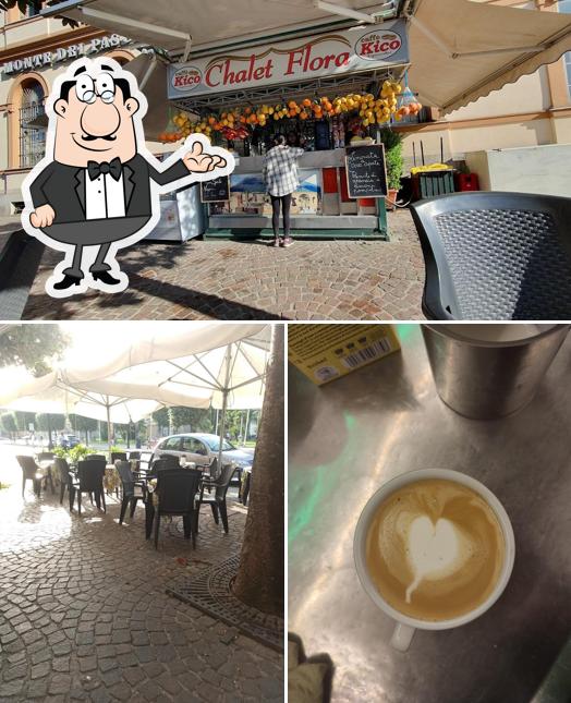 La interni e cibo del ristorante