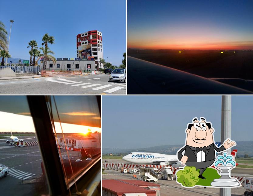 Goditi la vista dagli esterni di Bruzia Airport