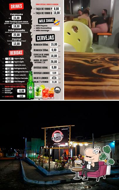 O interior do Family Food Contêiner Hambúrguer Artesanal Picanha na Chapa