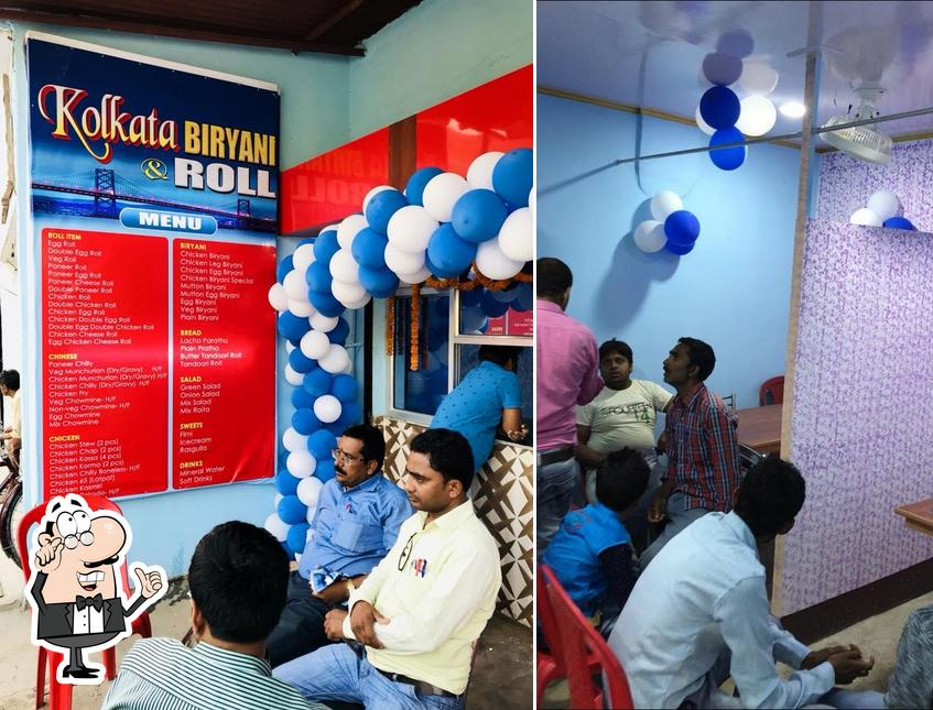 The interior of Kolkata Biryani & Roll