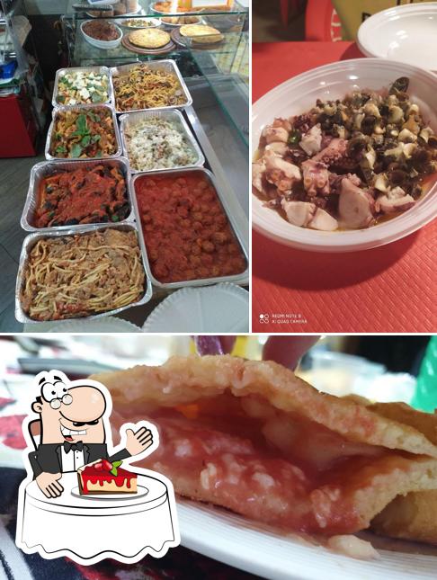 Pizzeria San Giorgio. Gastronomia..D'asporto. Aperti a pranzo. serve un'ampia varietà di dessert