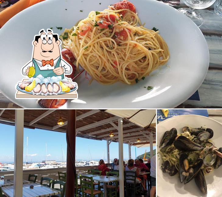 Gli ospiti di ristorante pizzeria rendez vous possono gustare vari prodotti di cucina di mare