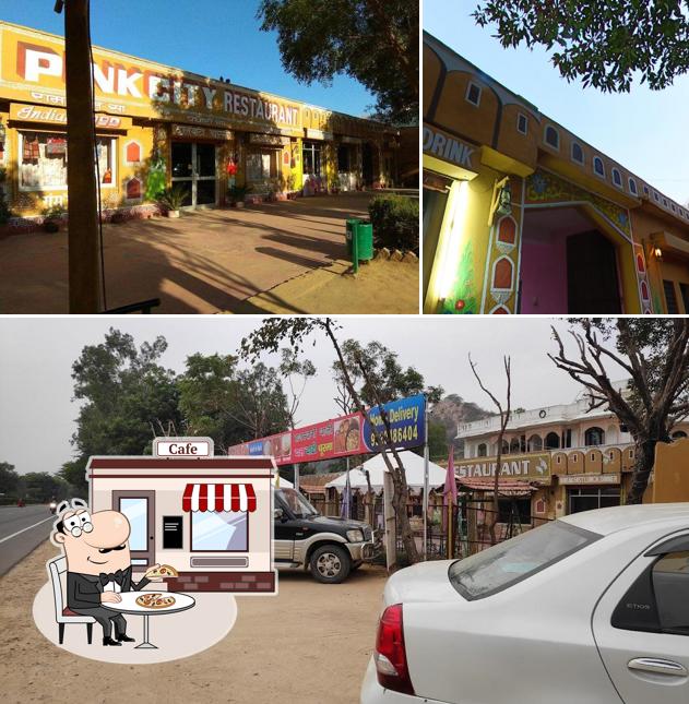 The exterior of Pink City Restaurant