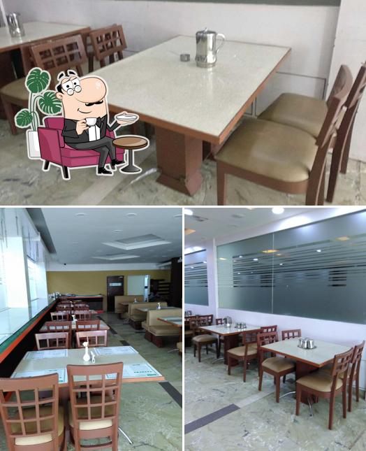 The interior of Hotel Akshaya