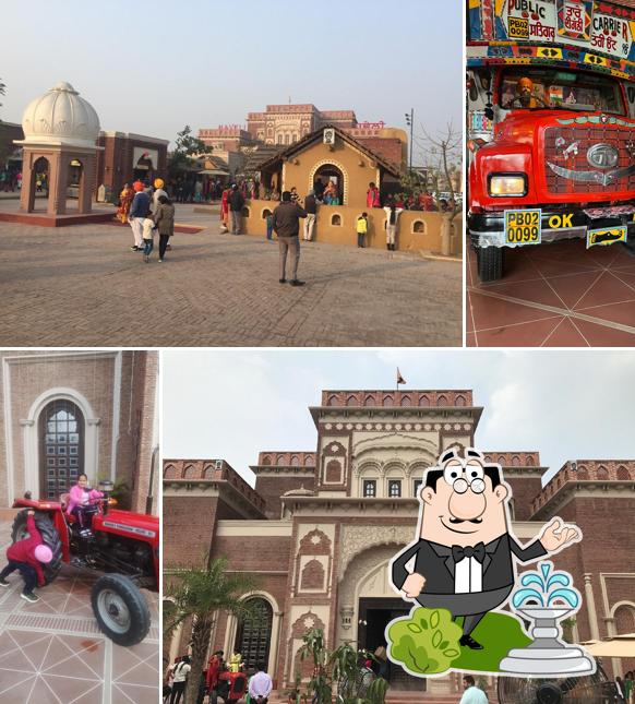The outside area is an important feature of Haveli