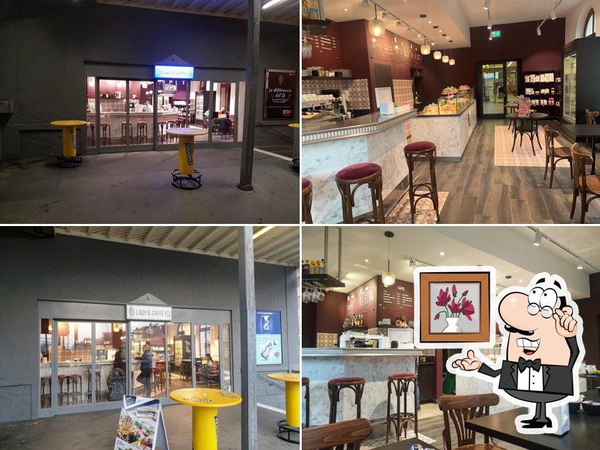Dai un'occhiata agli interni di Lady B. Caffè