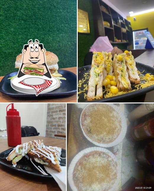 Club sandwich at Chaat N Fries