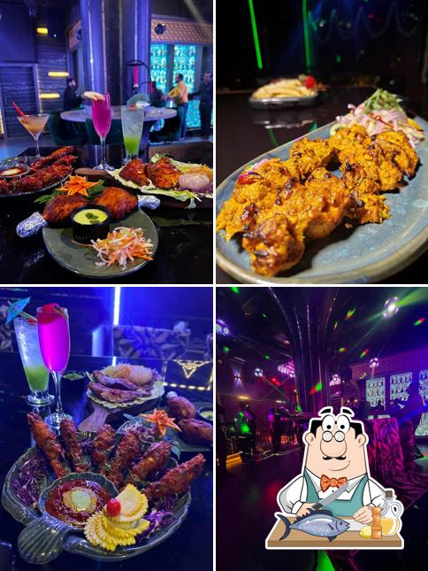 Grilled salmon at Maya - Lounge and Bar