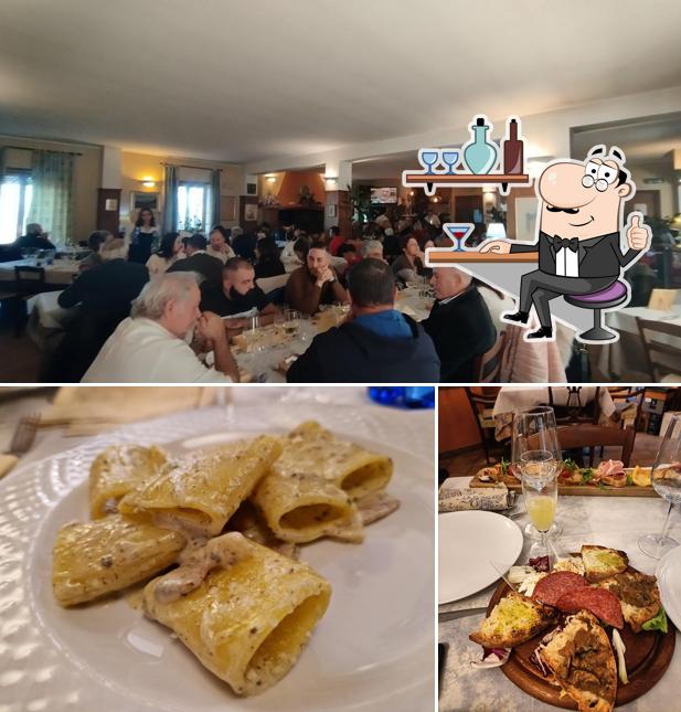 La foto della interni e cibo di Il Farnese